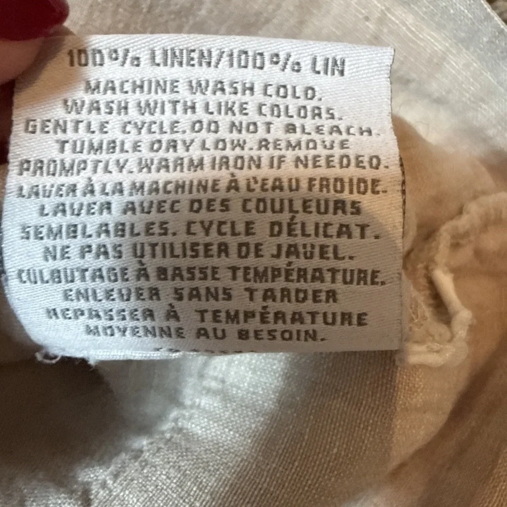 RH Restoration Hardware 100% Linen Khaki King Pillowcase (one)